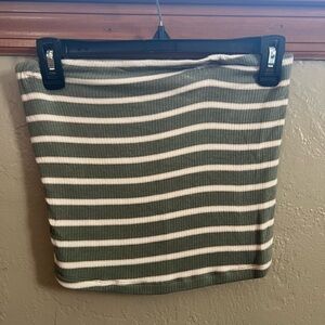 AE Striped Green and White Women's tub top